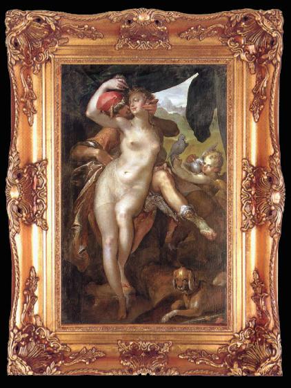 framed  Bartholomaus Spranger Venus and Adonis, Ta009